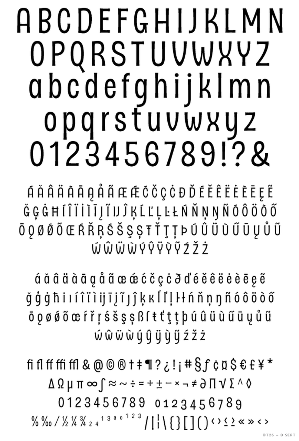 T 26 Digital Type Foundry Fonts D Sert Alt