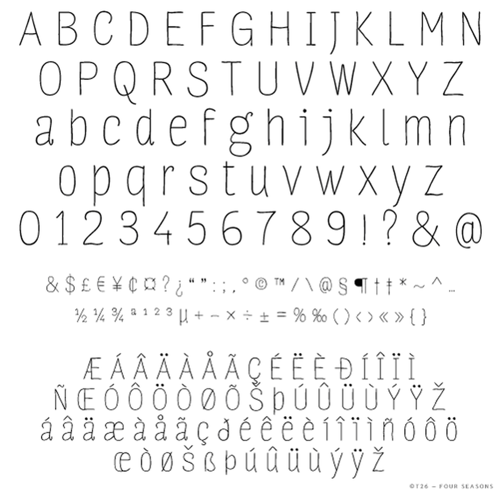 T 26 Digital Type Foundry Fonts Four Seasons Essential