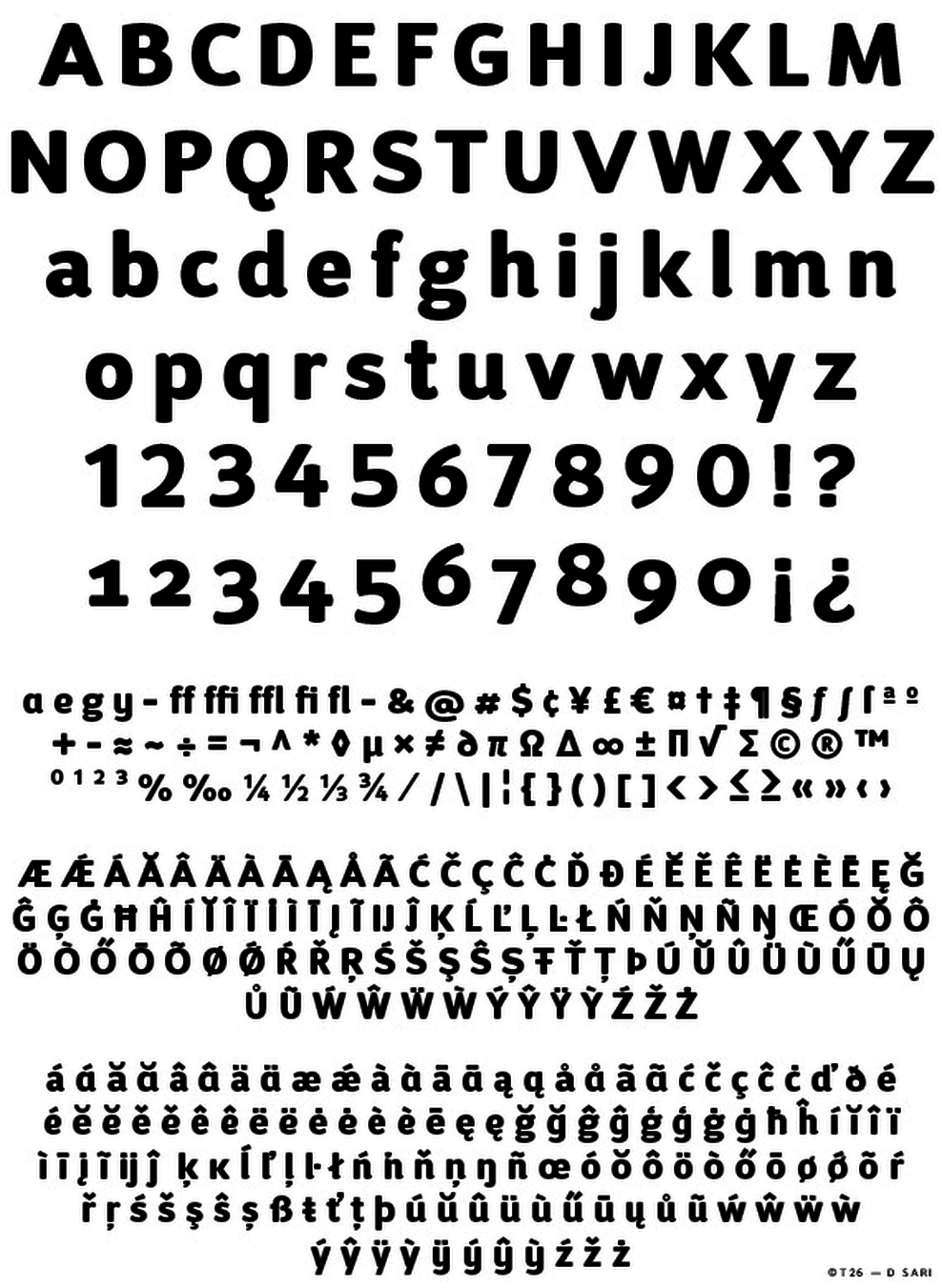 T 26 Digital Type Foundry Fonts D Sari