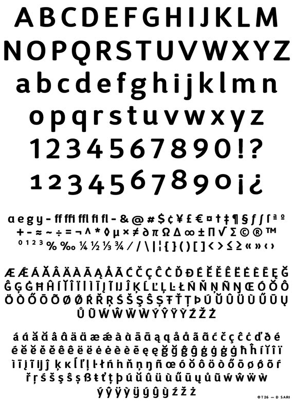 T 26 Digital Type Foundry Fonts D Sari