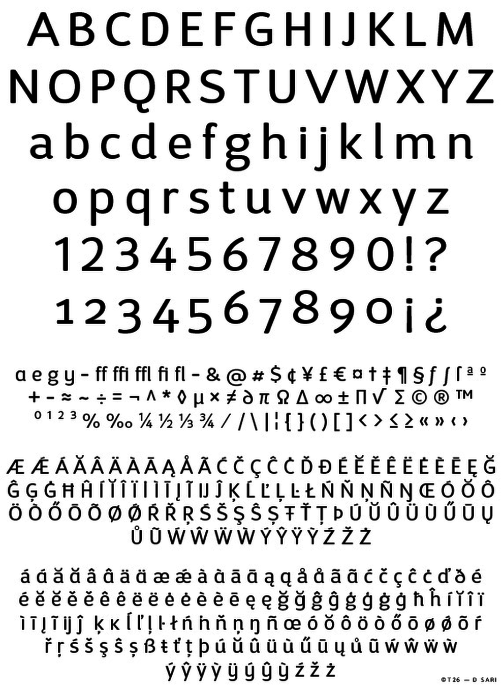 T 26 Digital Type Foundry Fonts D Sari