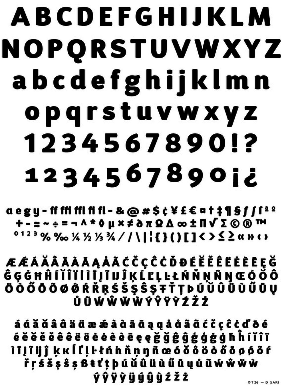 T 26 Digital Type Foundry Fonts D Sari