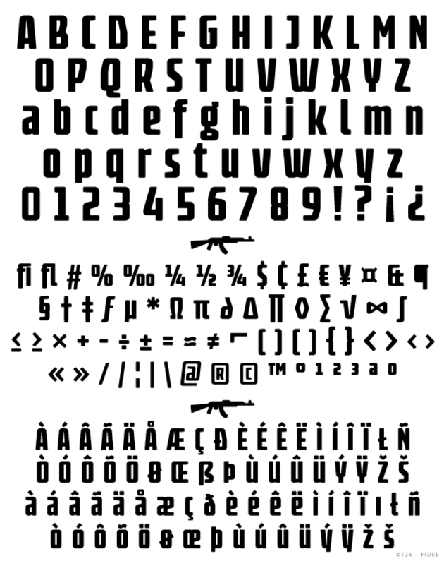 T 26 Digital Type Foundry Fonts Fidel